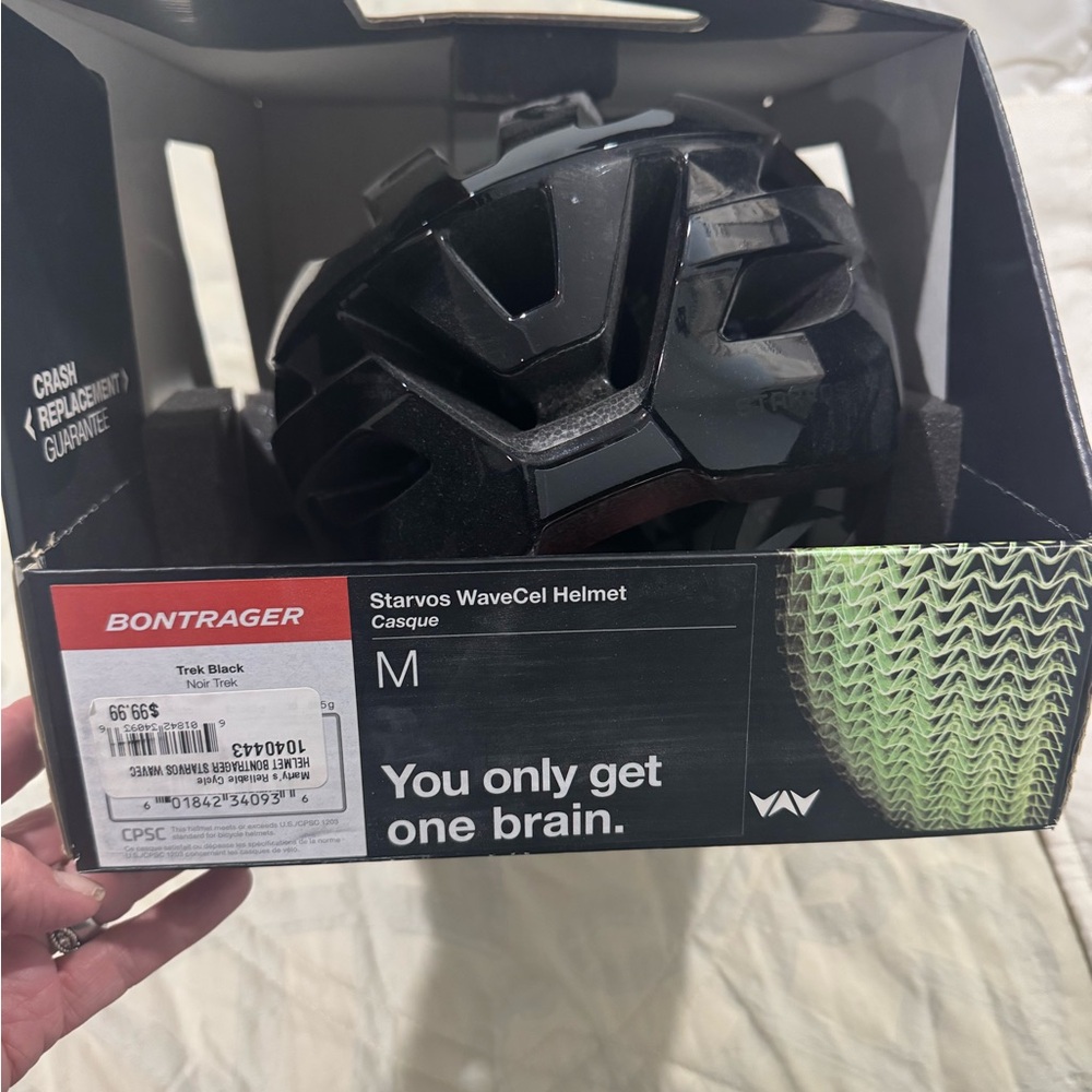 Bontrager Black Stavros WaveCel Helmet - brand new inbox. - never worn